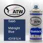 Preview: Saab, Midnight Blue, 43191LH: 400ml Sprühdose, von ATW Autoteile West.